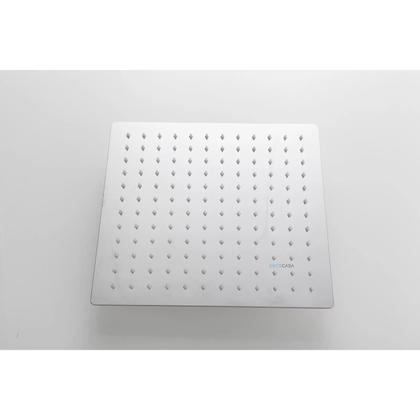 Imagem de Ducha Inox Quadrada 30cm Slim 30x30 Com Braço De Parede Luxo