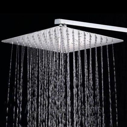 Imagem de Ducha Inox Ss304 Slim 20X20 Com Braço Quadrado Maximametais