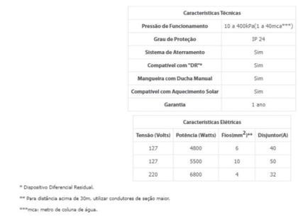 Imagem de Ducha Lorenzetti Bella Ducha Ultra 4t 6800w 220v