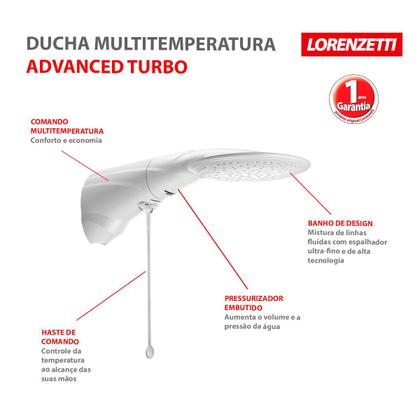 Imagem de Ducha Lorenzetti Multitemperatura Advanced Turbo 127v 5500w