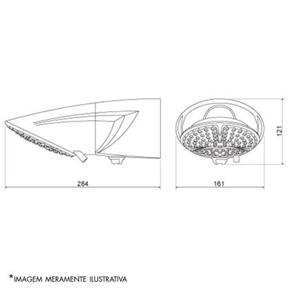 Imagem de Ducha lorenzetti top jet eletrônica 5500w 127v