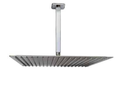 Imagem de Ducha Quadrada Slim 40x40 cm em Inox 304 cm Com Braço Suporte de Teto Cromado