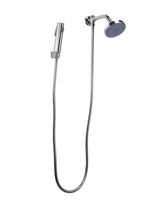 Imagem de Ducha Redonda ABS Flatt c/ Desviador e Ducha de Mão