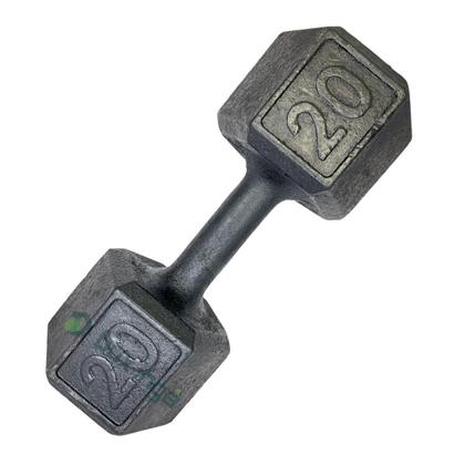 Imagem de Dumbell Sextavado de Ferro Fundido Pintado - 20 Kg
