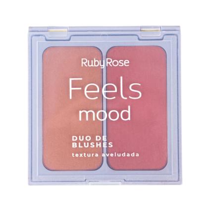 Imagem de Duo de Blushes Ruby Rose Feels Mood Cor 2 Sandstone + Smooth Taupe