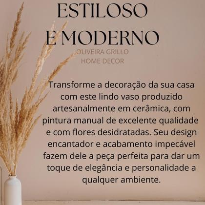 Imagem de Dupla De Vaso Decorativo Organico Com Flores Secas