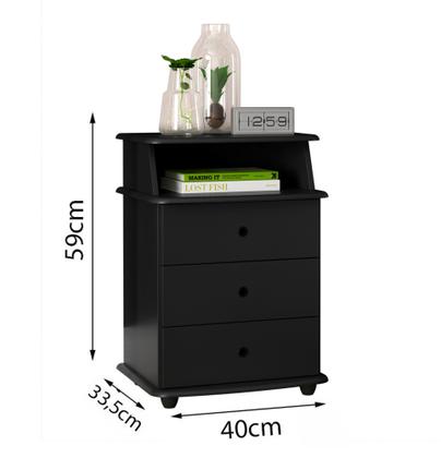 Imagem de Dupla Movel Multitarefa Apoio Mesa Mesinha Para Cabeceira Casal Solteiro Luxo EJ Cores