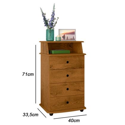 Imagem de Dupla Movel Multitarefa Apoio Mesa Mesinha Para Cabeceira Casal Solteiro Luxo II EJ Cores