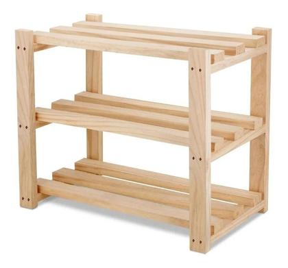 Imagem de Duplo Armario Organizador Pinus Aparador Madeira c/ Nichos Cozinha