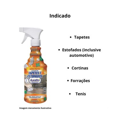 Imagem de Duratto limpador de tapetes e estofados 500ml