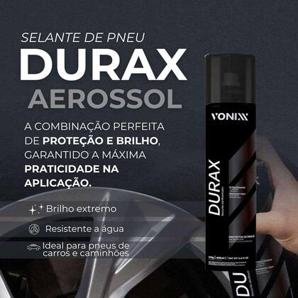 Imagem de Durax Vonixx 400ml Pretinho Aerossol Spray Brilho Extremo