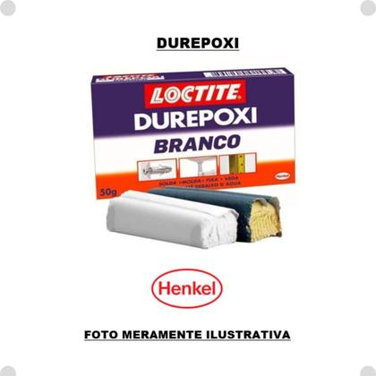 Imagem de Durepóxi Branco Adesivo Epóxi Massa Loctite 50g Henkel