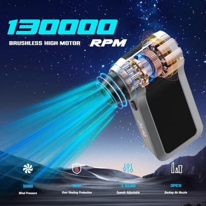 Imagem de Duster de ar elétrico JUFINX 130000RPM com motor sem escova