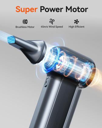 Imagem de Duster de Ar Elétrico WOLFBOX MF100 - Sem Fio - 150000 RPM