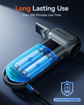 Imagem de Duster de Ar Elétrico WOLFBOX MF100 - Sem Fio - 150000 RPM