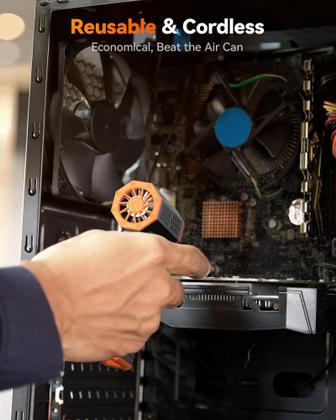 Imagem de Duster de ar elétrico WOLFBOX MF50 110000RPM sem fio com bateria