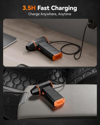 Imagem de Duster de ar elétrico WOLFBOX MF50 110000RPM sem fio com bateria