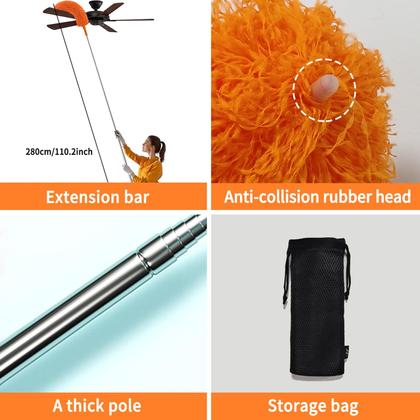 Imagem de Duster Hohoky Cobweb com poste de extensão de microfibra de 2,8 m