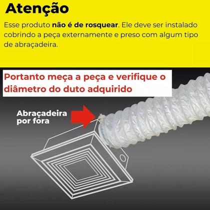 Imagem de Duto Flexível 3 Metros Pvc Ar Portatil Exaustor 6 Pol 150mm