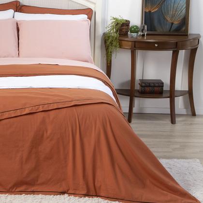 Imagem de Duvet King Colorlife Liso com vivo Percal 200 fios  100% algodão 2,50 x 2,80