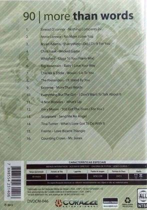 Imagem de DVD 90 More Than Words 50 Anos de Música Romântica Original