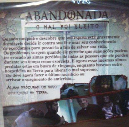 Imagem de DVD Abandonada O Mal Foi Eleito Terror Intenso Original
