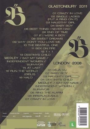 Imagem de DVD Beyoncé - Gasltonbury 2011  London 2006