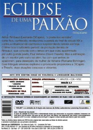 DVD Eclipse de uma Paixão Leonardo Dicaprio (Total Eclipse