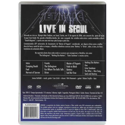 Imagem de DVD Metallica Live In Seoul
