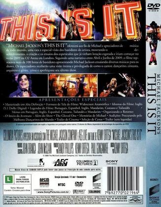 Dvd michael jackson this is it descubra o homem que você não