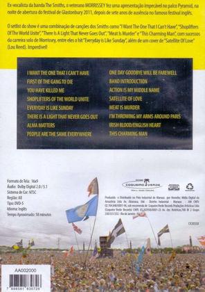 Imagem de DVD Morrisey Live At Glastonbury