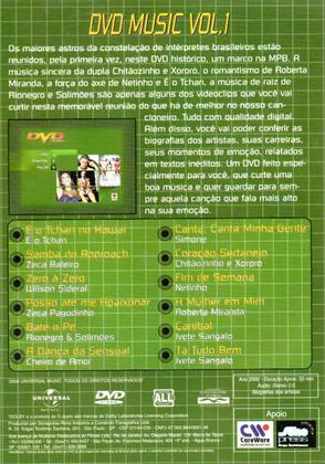 Dvd music vol.1 - Universal - Minissérie e Séries de TV - Magazine