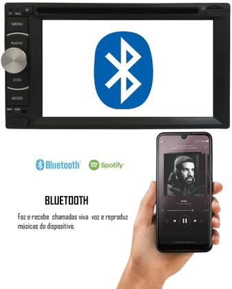 Imagem de DVD Player 2 Din E-Tech + 2 Encosto AV + Câmera Ré