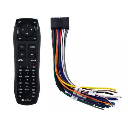 Imagem de DVD Player Automotivo 2 Din E-Tech Universal Tela 6.2" Espelhamento Bluetooth USB Cartão Memória