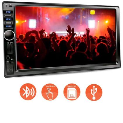 Imagem de DVD Player Dazz Mirror Android 7 Polegadas Bluetooth USB SD
