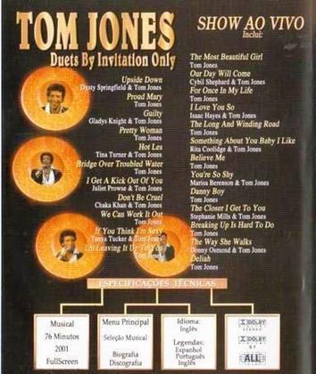 Imagem de DVD Tom Jones - Duets by Invitation Only