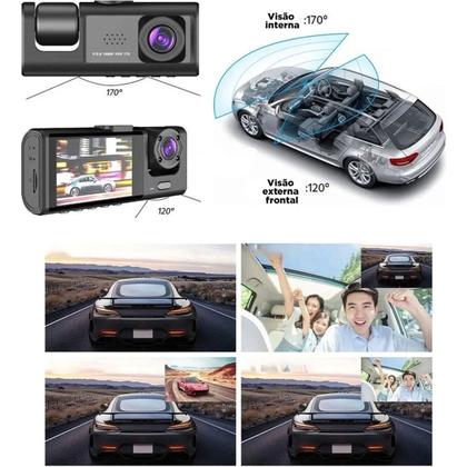 Imagem de Dvr Automotivo Camera Interna Filma Dentro E Fora Com Wifi