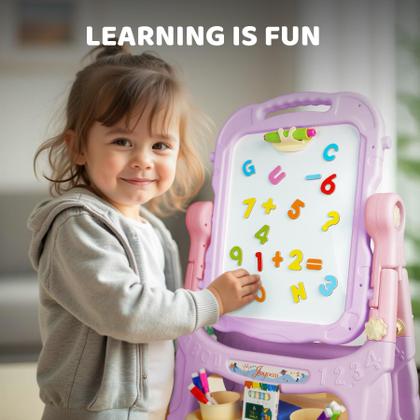 Imagem de Easel Joyooss Art para crianças com placa magnética e acessórios