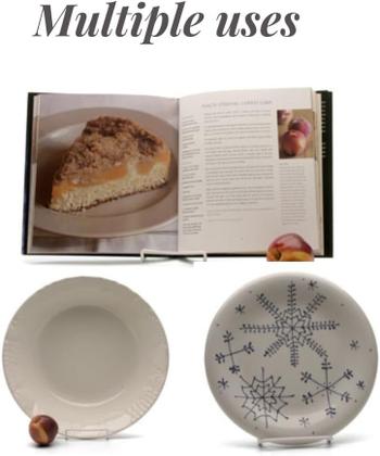 Imagem de Easels KINGDOM SOLUTIONS, pacote com 4, metal branco resistente e durável