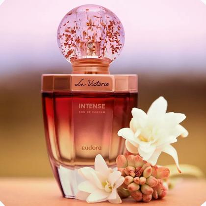 Imagem de Eau De Parfum La Victorie Intense Fragrância Oriental Amadeirado Cremoso Eudora 75ml REF 93548
