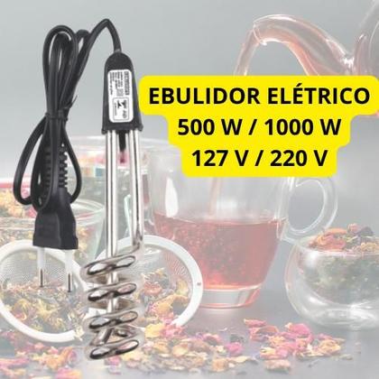 Imagem de EBULIDOR ELÉTRICO FERVEDOR ÁGUA RÁPIDO 500w 220v