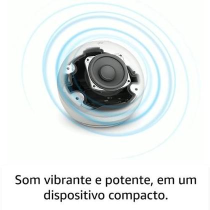 Imagem de Echo Dot 5ª Gen Smart Speaker com Relógio e Alexa - Azul