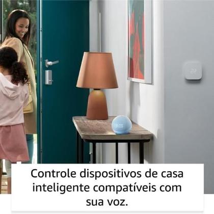 Imagem de Echo Dot 5ª Gen Smart Speaker com Relógio e Alexa - Azul
