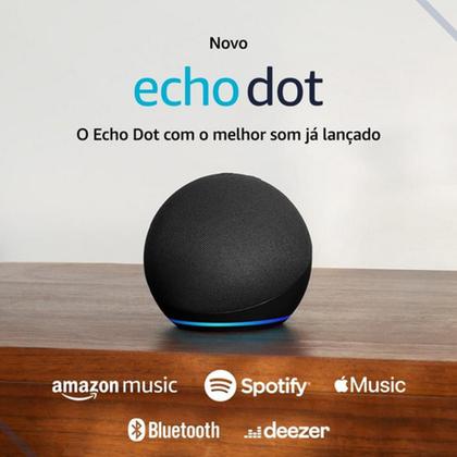 Imagem de Echo Dot 5ª Geração Assistente Virtual Alexa Preto Bivolt