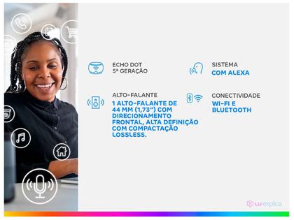 Imagem de Echo Dot 5ª Geração Smart Speaker com Alexa
