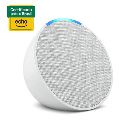 Imagem de Echo Pop Amazon, com Alexa, Smart Speaker, Som Envolvente, Branco - B09ZXN77L2