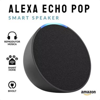 Imagem de Echo Pop Caixa De Som Inteligente Amazon Com Alexa Original