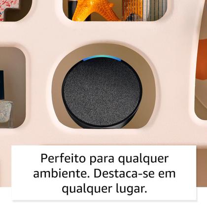 Imagem de Echo Pop Smart Speaker Com Alexa, Controle De Voz, Wi-Fi, Alto Falantes Potentes - Preto