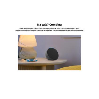 Imagem de Echo Pop, Smart speaker compacto com som envolvente e Alexa, Preta, AMAZON  AMAZON