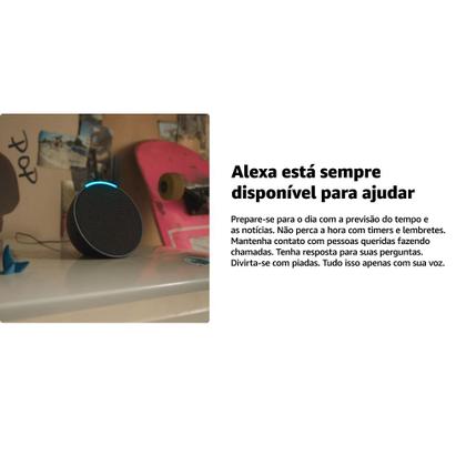 Imagem de Echo Pop, Smart speaker compacto com som envolvente e Alexa, Preta, AMAZON  AMAZON